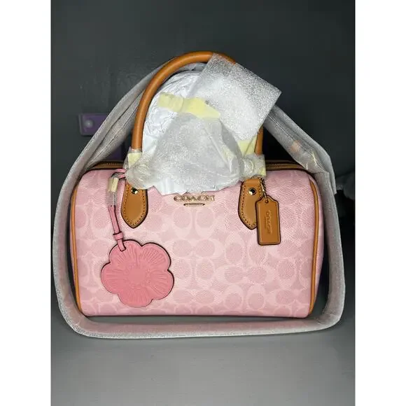 Coach Medium Powder Pink Rowan - Picture 5 of 9